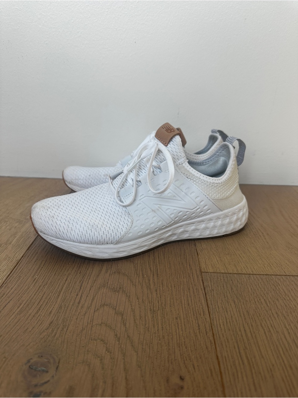 New Balance  White Athletic Running Shoes